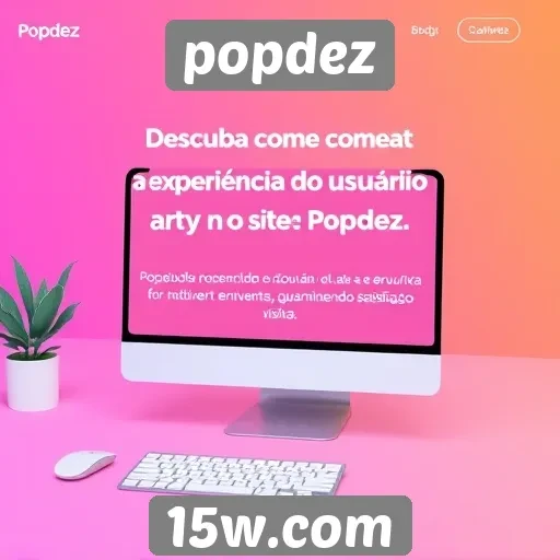 Experiência do usuário no site Popdez