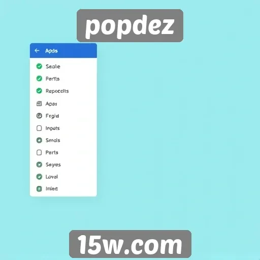 Avaliação da interface do usuário no popdez